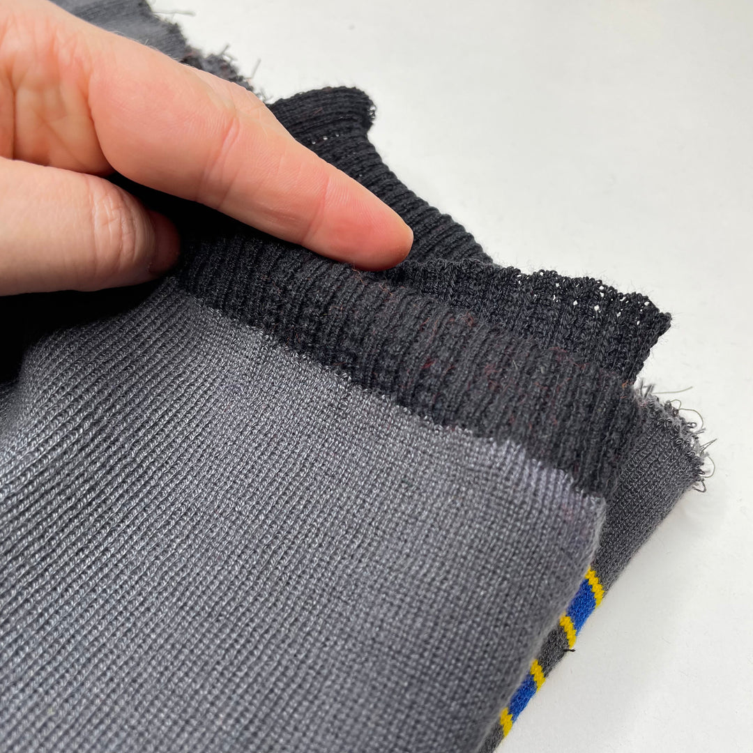 Multi-Use Ribbing - Double Width - Grey Multi Stripes - 3 Pack - FABCYCLE Deadstock and Sustainble Fabrics and Sewing Supplies (6823109394545)