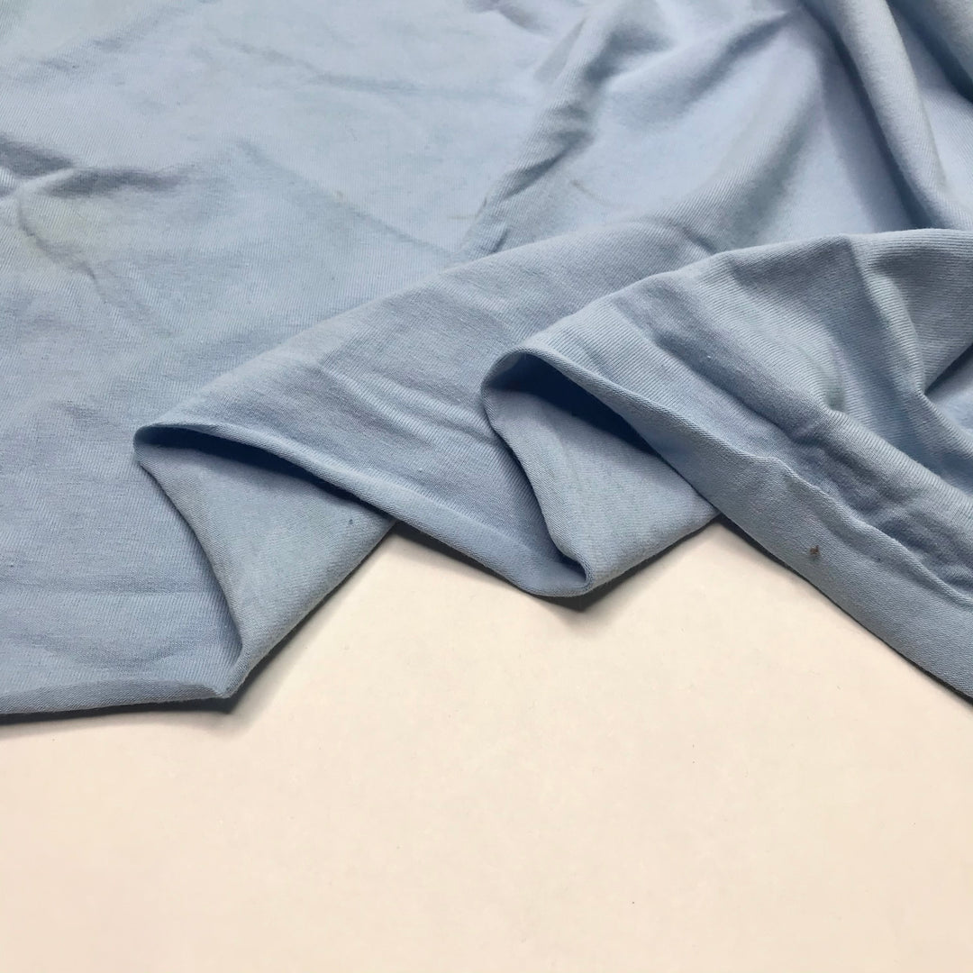 Hot Blue Sky - Jersey Cotton Blend Knit - Light Blue - 0.9M Bundle - FABCYCLE Deadstock and Sustainble Fabrics and Sewing Supplies (6600069775473)