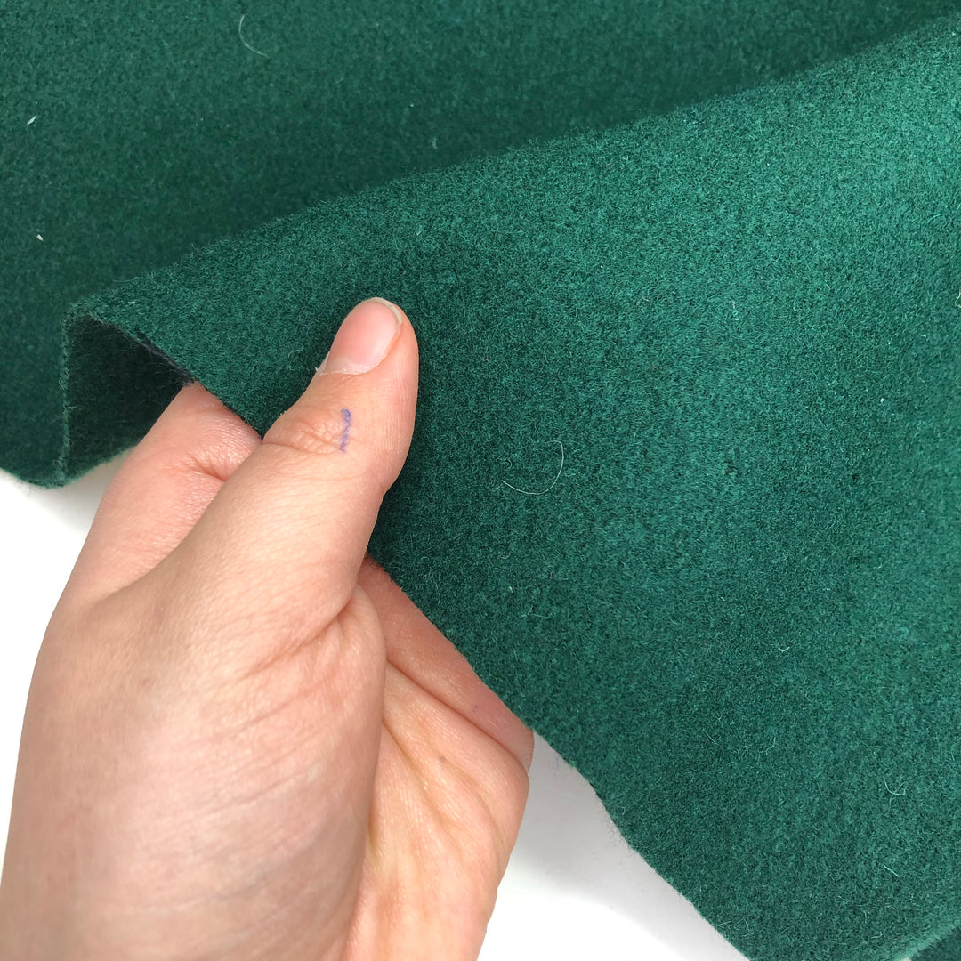 Pool Table - Boiled Wool Felt - Emerald Green - 0.90M Bundle - FABCYCLE Deadstock and Sustainble Fabrics and Sewing Supplies (4631665803377)