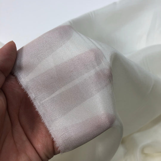 Habotai - Silk Woven - Ivory - 1/2 Meter - FABCYCLE Deadstock and Sustainble Fabrics and Sewing Supplies (4620914032753)