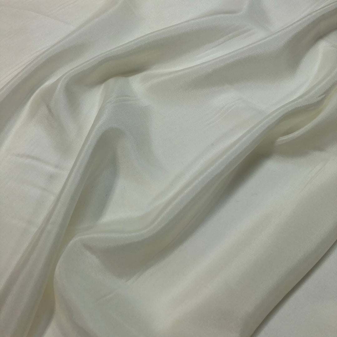 Habotai - Silk Woven - Ivory - 1/2 Meter - FABCYCLE Deadstock and Sustainble Fabrics and Sewing Supplies (4620914032753)