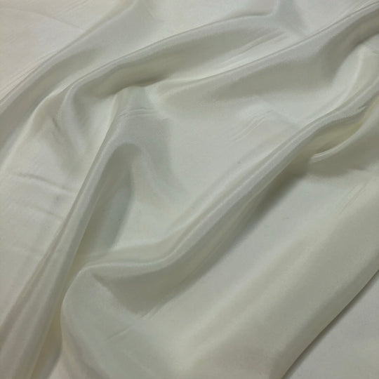 Habotai - Silk Woven - Ivory - 1/2 Meter - FABCYCLE Deadstock and Sustainble Fabrics and Sewing Supplies (4620914032753)