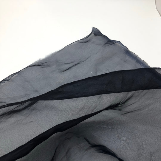 Metamorphic Navy - Poly Organza Woven - Dark Blue - 1/2 Meter - FABCYCLE Deadstock and Sustainble Fabrics and Sewing Supplies (4569304399985)