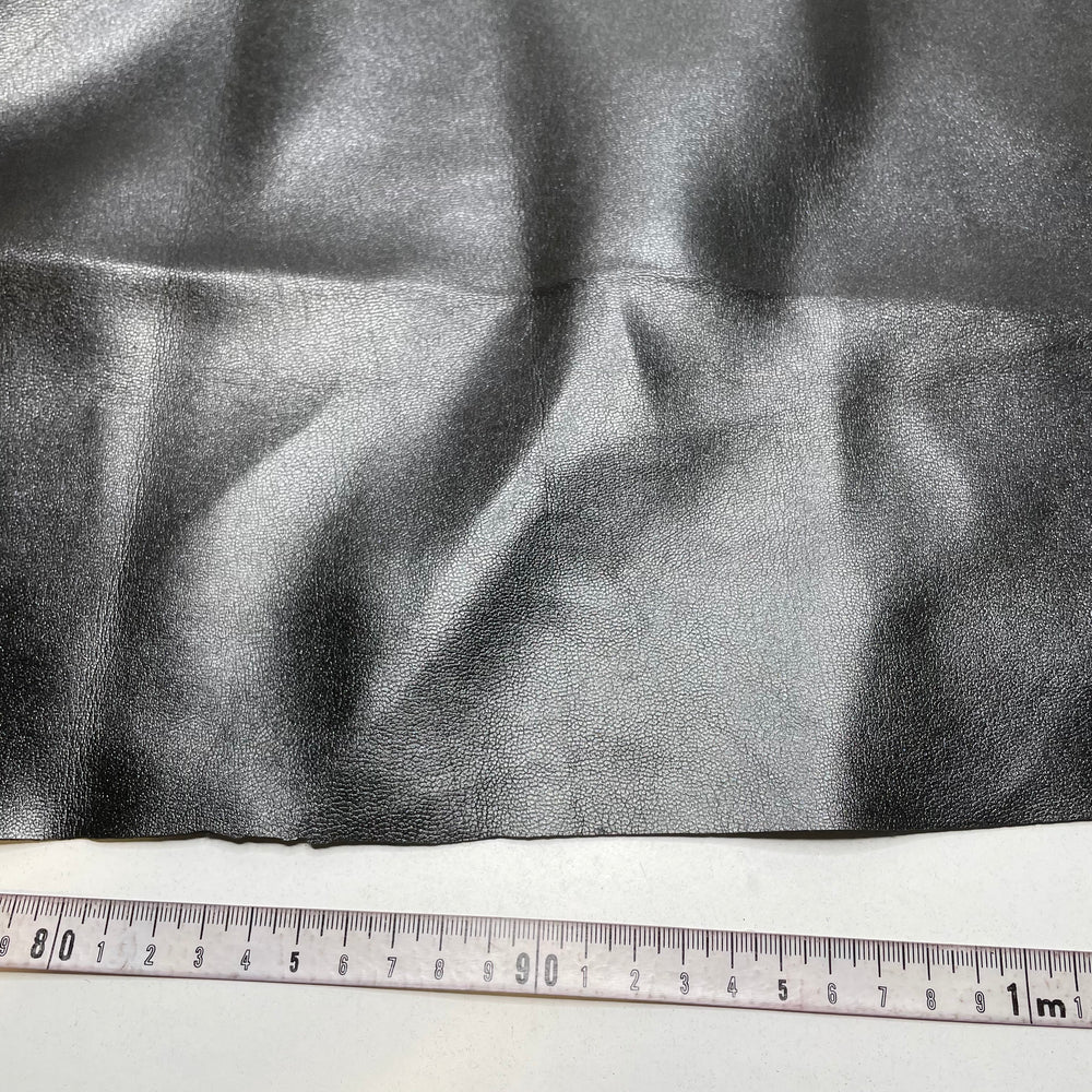 Stage Heat - Water Resistant Pleather Polyester Backing - Black - 1M Bundle - FABCYCLE Deadstock and Sustainble Fabrics and Sewing Supplies