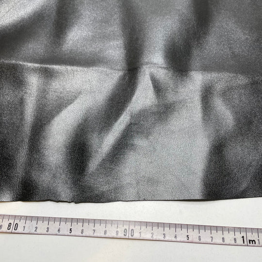 Stage Heat - Water Resistant Pleather Polyester Backing - Black - 1M Bundle - FABCYCLE Deadstock and Sustainble Fabrics and Sewing Supplies