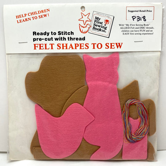 Sewing Pattern - Craft - Felt Pets Kit - FABCYCLE Deadstock and Sustainble Fabrics and Sewing Supplies (6555841167473)