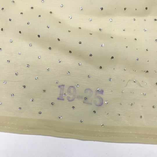 Sunspots - Glitter Poly Woven - Beige - 0.95M Bundle - FABCYCLE Deadstock and Sustainble Fabrics and Sewing Supplies (6589049602161)