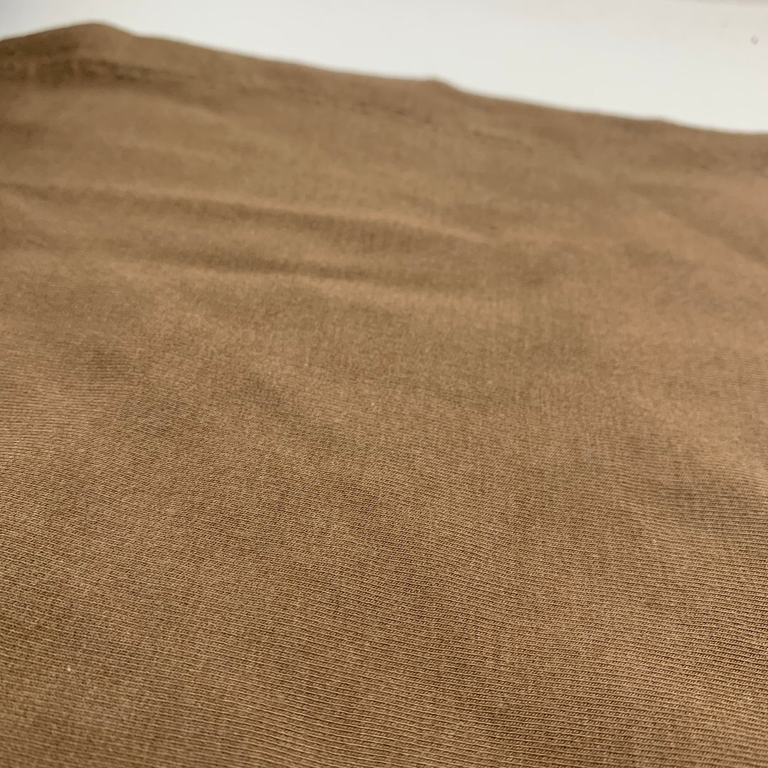 Chocolate Mousse - Bamboo Cotton French Terry - Knit - Brown - 1/2 Meter - FABCYCLE Deadstock and Sustainble Fabrics and Sewing Supplies (4547783753841)