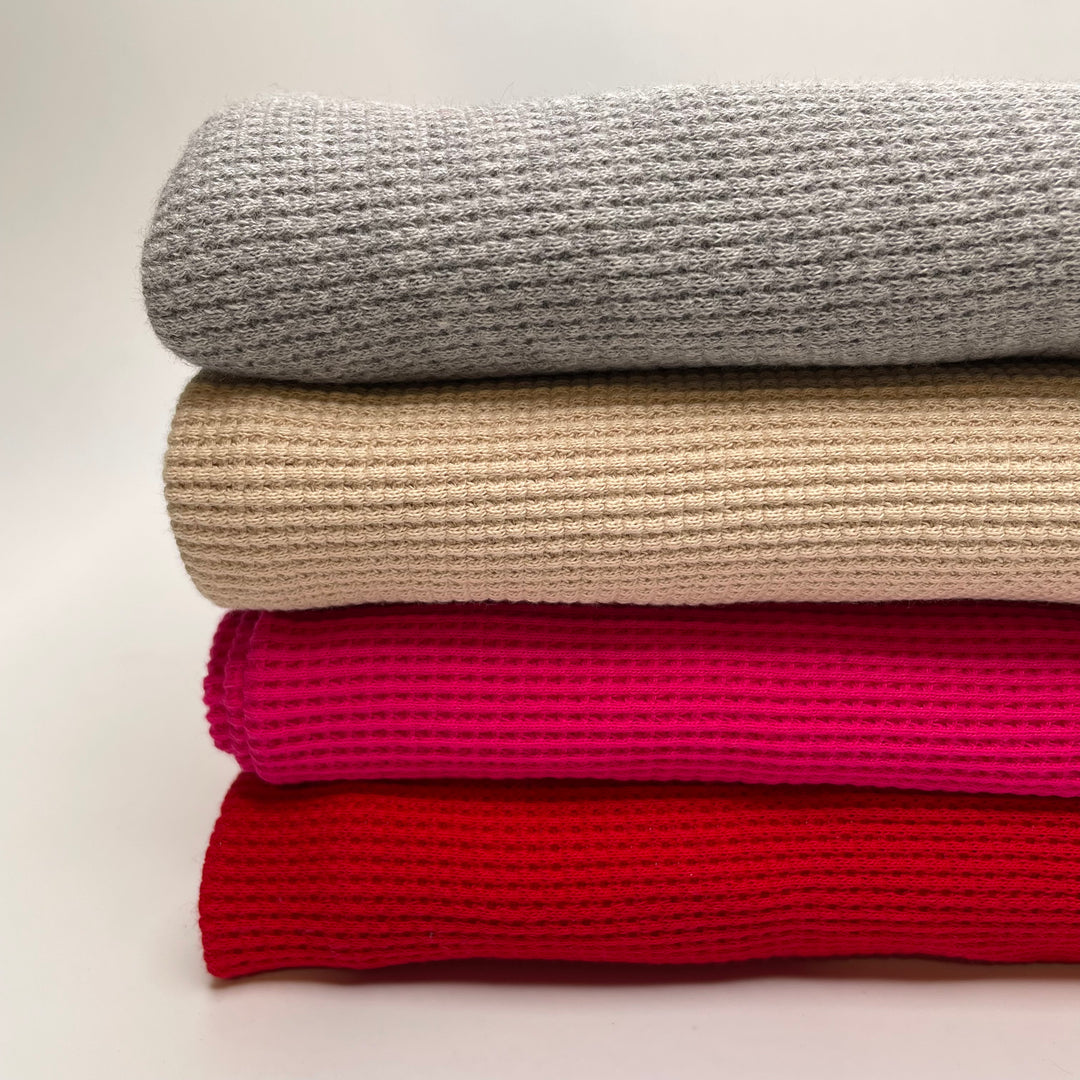 Waffle Knit Pack - Cotton Blend - Multi Color - 4 Pack - FABCYCLE Deadstock and Sustainble Fabrics and Sewing Supplies
