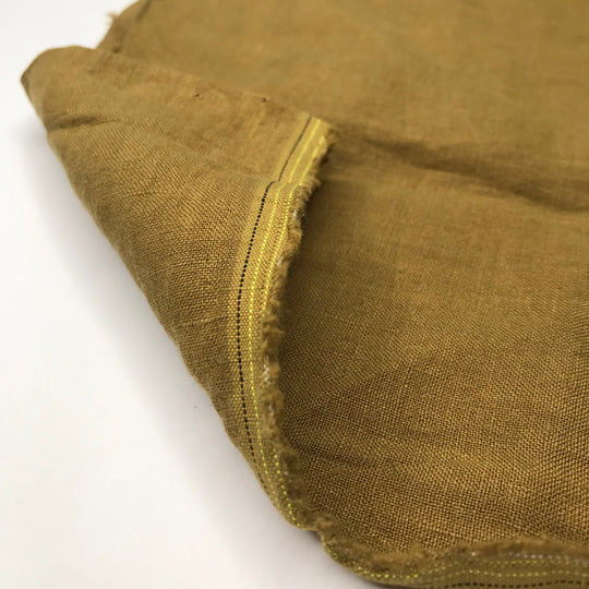 Gardening Pants - Linen Woven - Yellow - 0.65M Bundle - FABCYCLE Deadstock and Sustainble Fabrics and Sewing Supplies (6577727963249)