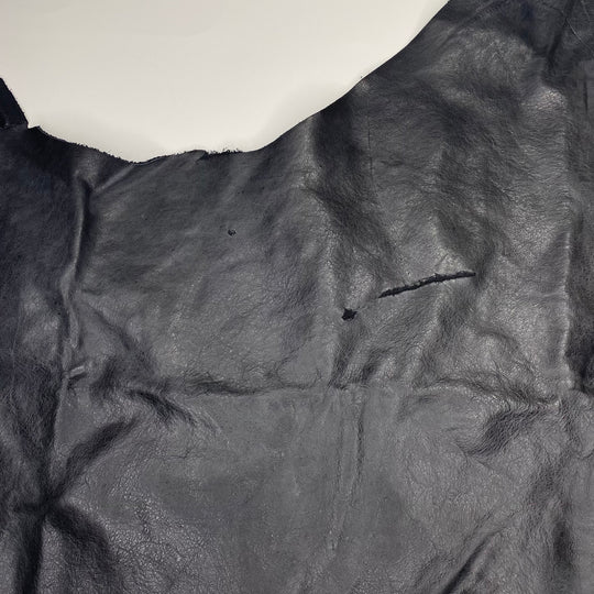 Suede Backed Leather - Black Obsidian - Bundle - FABCYCLE Deadstock and Sustainble Fabrics and Sewing Supplies (6580292354161)