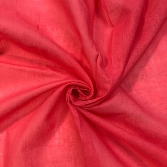 Pretty in Pink - Cotton Woven - Bright Pink - 1/2 Meter - FABCYCLE Deadstock and Sustainble Fabrics and Sewing Supplies (4610638545009)