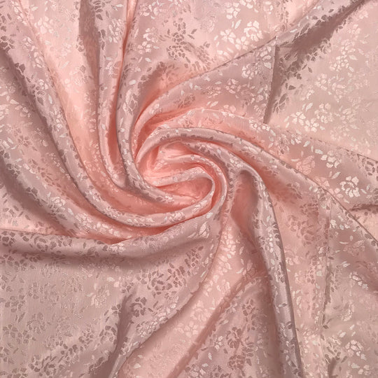 Silky Scarf - Poly Woven - Pink Floral - 1.1M Bundle - FABCYCLE Deadstock and Sustainble Fabrics and Sewing Supplies (6577775018097)